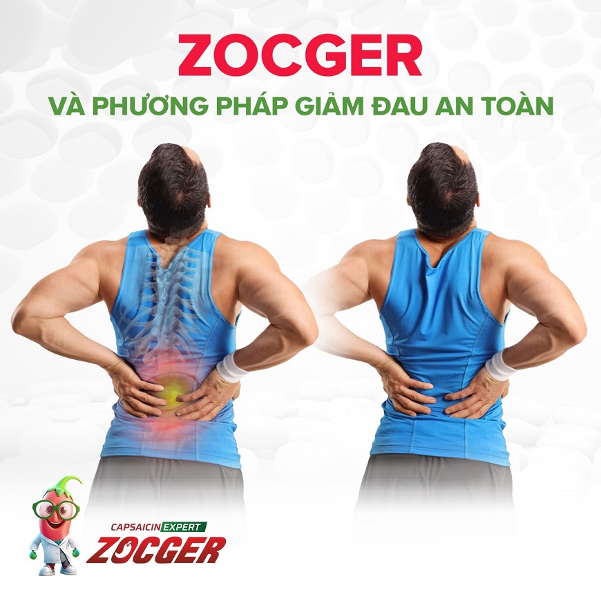 Kem bôi Zocger giảm đau nhanh chóng và an toàn.